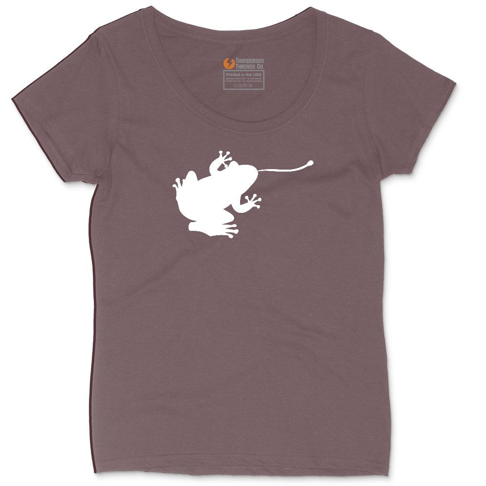 Frog Ladies Curvy Tee - Sangria Blackout