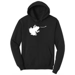 Frog Ladies Hoodie - Jet Black