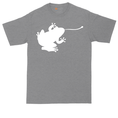 Frog graphic tall t-shirt for men in Heather Navy