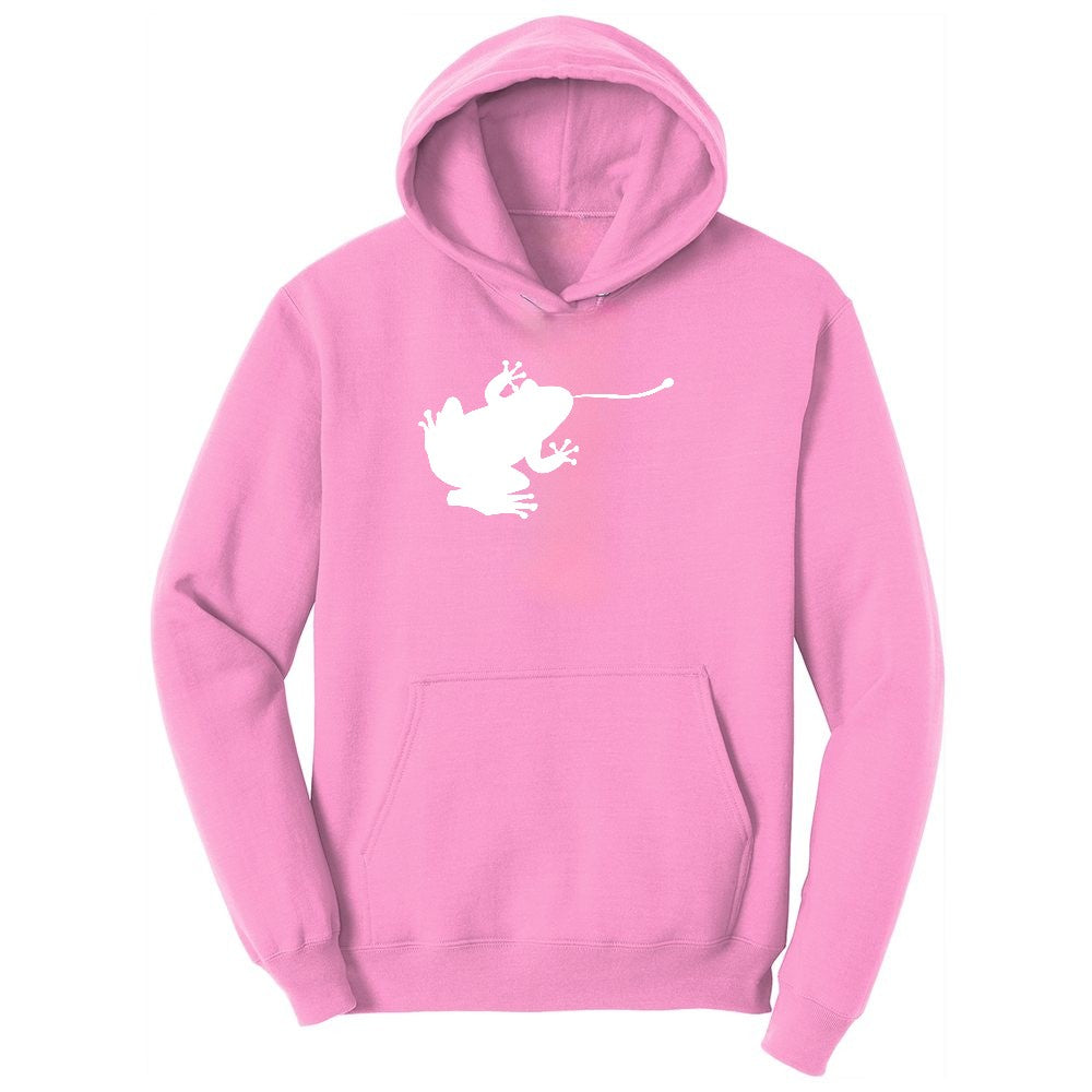 Frog Toddler Hoodie - Candy Pink