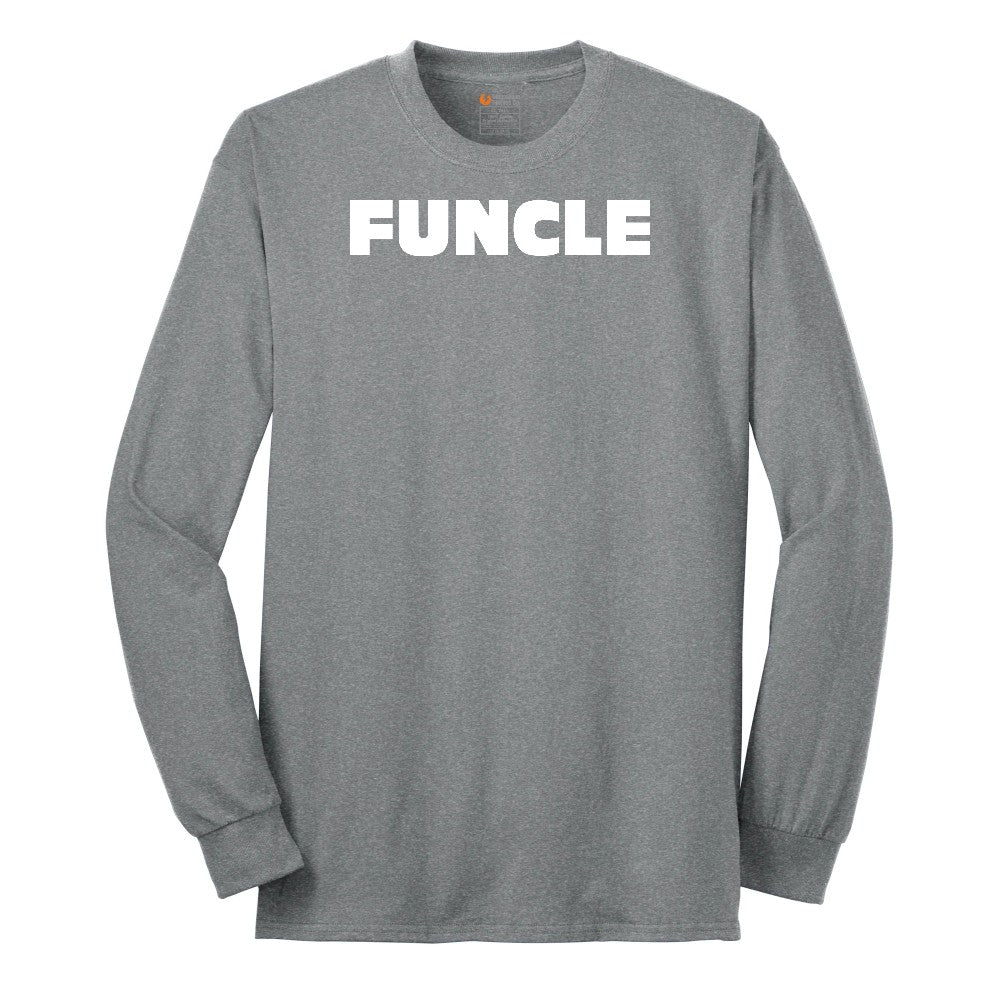 Funcle Long Sleeve Tee - Athletic Grey