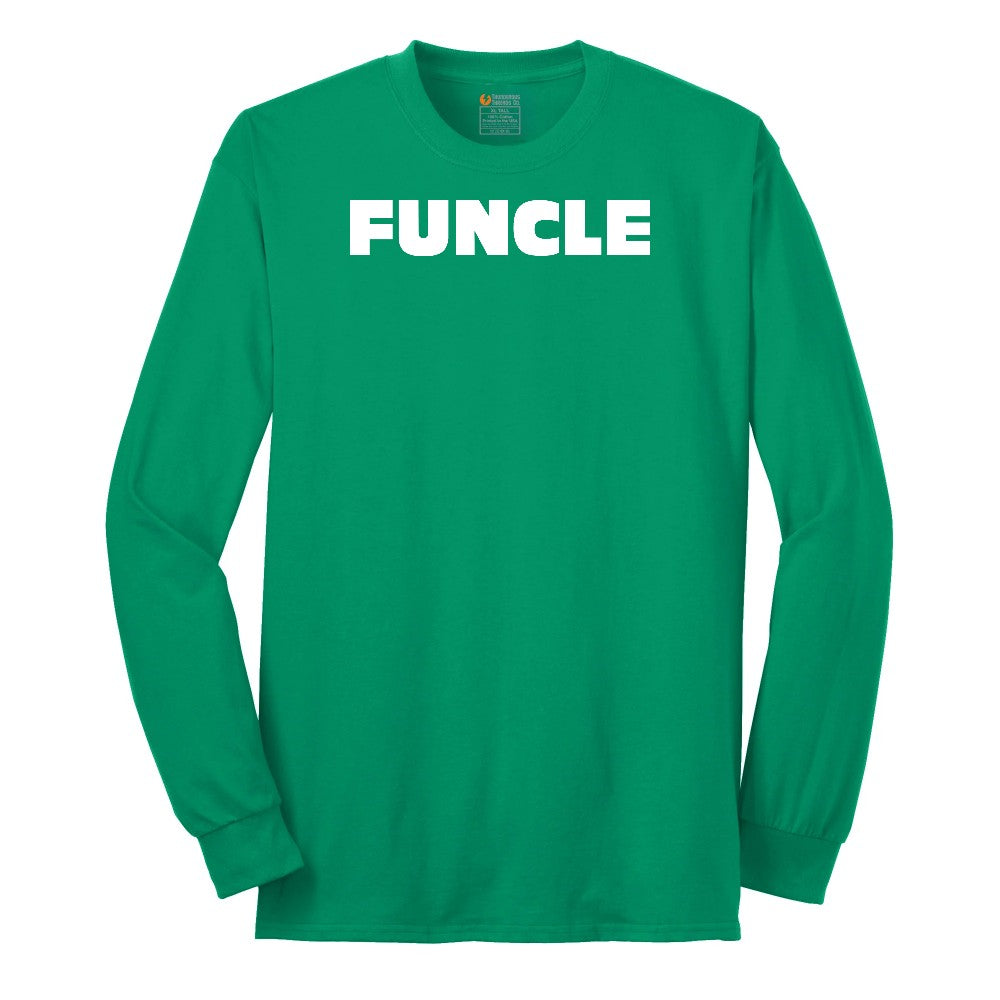 Funcle Long Sleeve Tee - Kelly Green