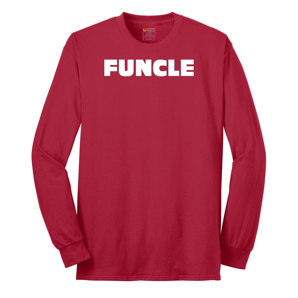 Funcle Long Sleeve Tee - Red
