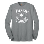 Fuzzy Daddy Long Sleeve Tee - Athletic Grey