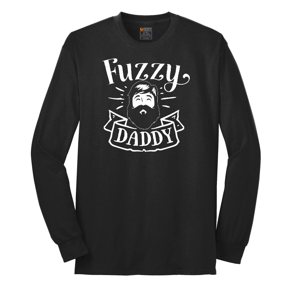 Fuzzy Daddy Long Sleeve Tee - Jet Black