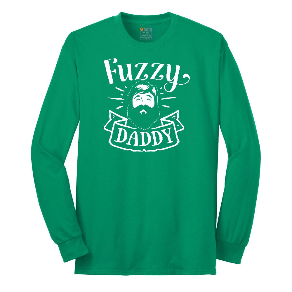 Fuzzy Daddy Long Sleeve Tee - Kelly Green