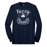 Fuzzy Daddy Long Sleeve Tee - Navy