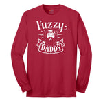 Fuzzy Daddy Long Sleeve Tee - Red