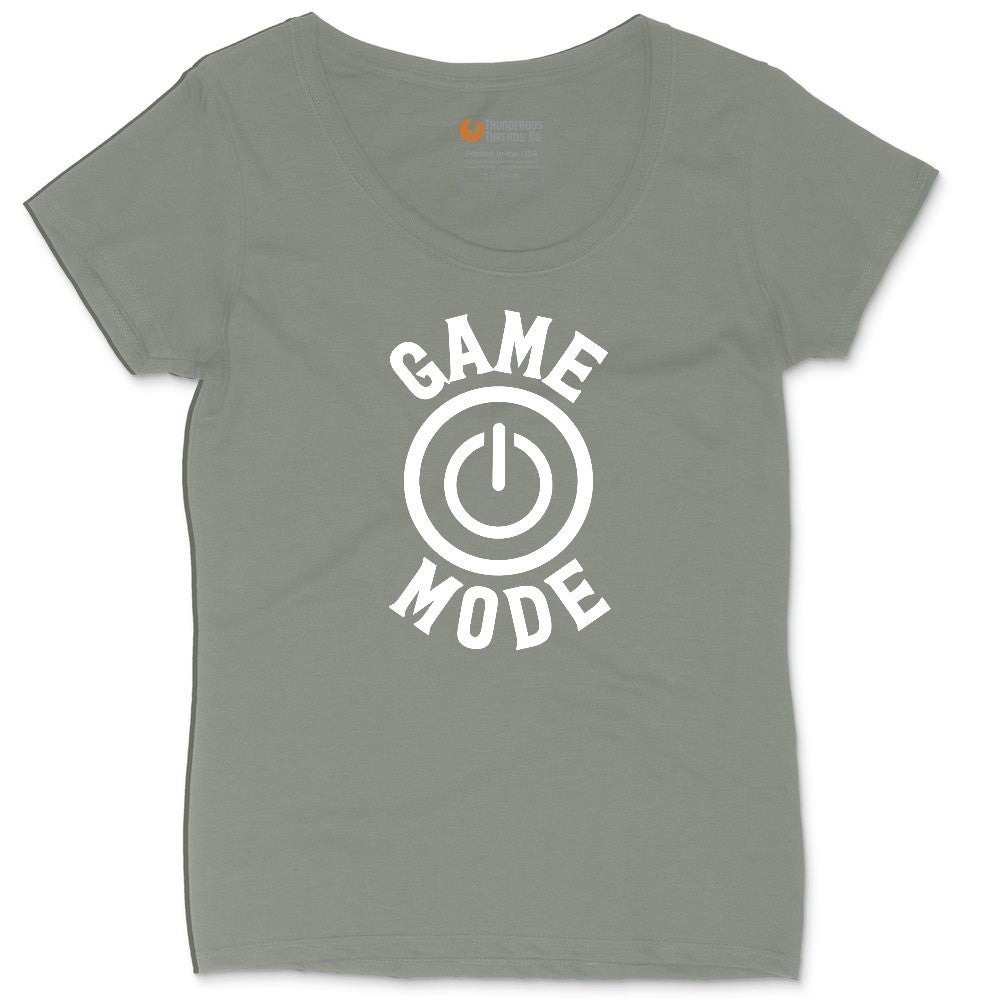 Game Mode - Mens & Ladies T-Shirt Ladies Curvy Tee - Bamboo Blackout