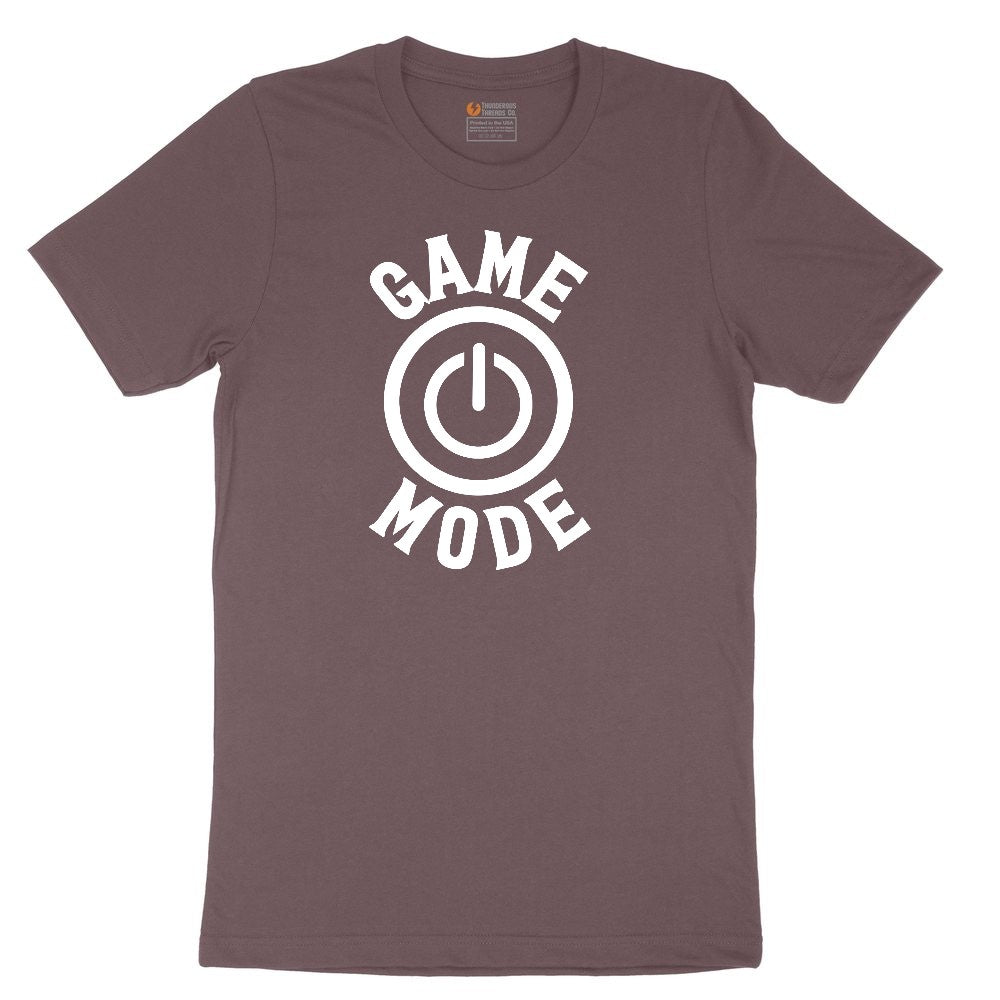 Game Mode - Mens & Ladies T-Shirt Ladies Short Sleeve Tee - Sangria Blackout