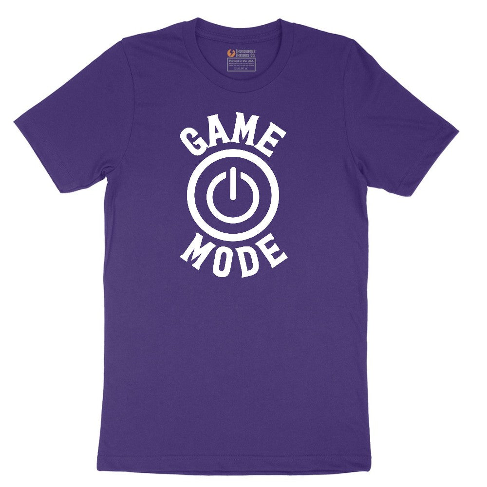 Game Mode - Mens & Ladies T-Shirt Short Sleeve Tee - Team Purple