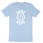 Game Mode - Mens & Ladies T-Shirt Youth Short Sleeve Tee - Light Blue