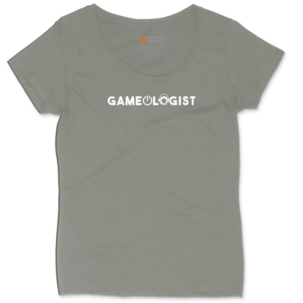 Gameologist - Mens & Ladies T-Shirt Ladies Curvy Tee - Bamboo Blackout