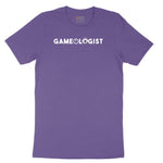 Gameologist - Mens & Ladies T-Shirt Ladies Short Sleeve Tee - Vintage Purple
