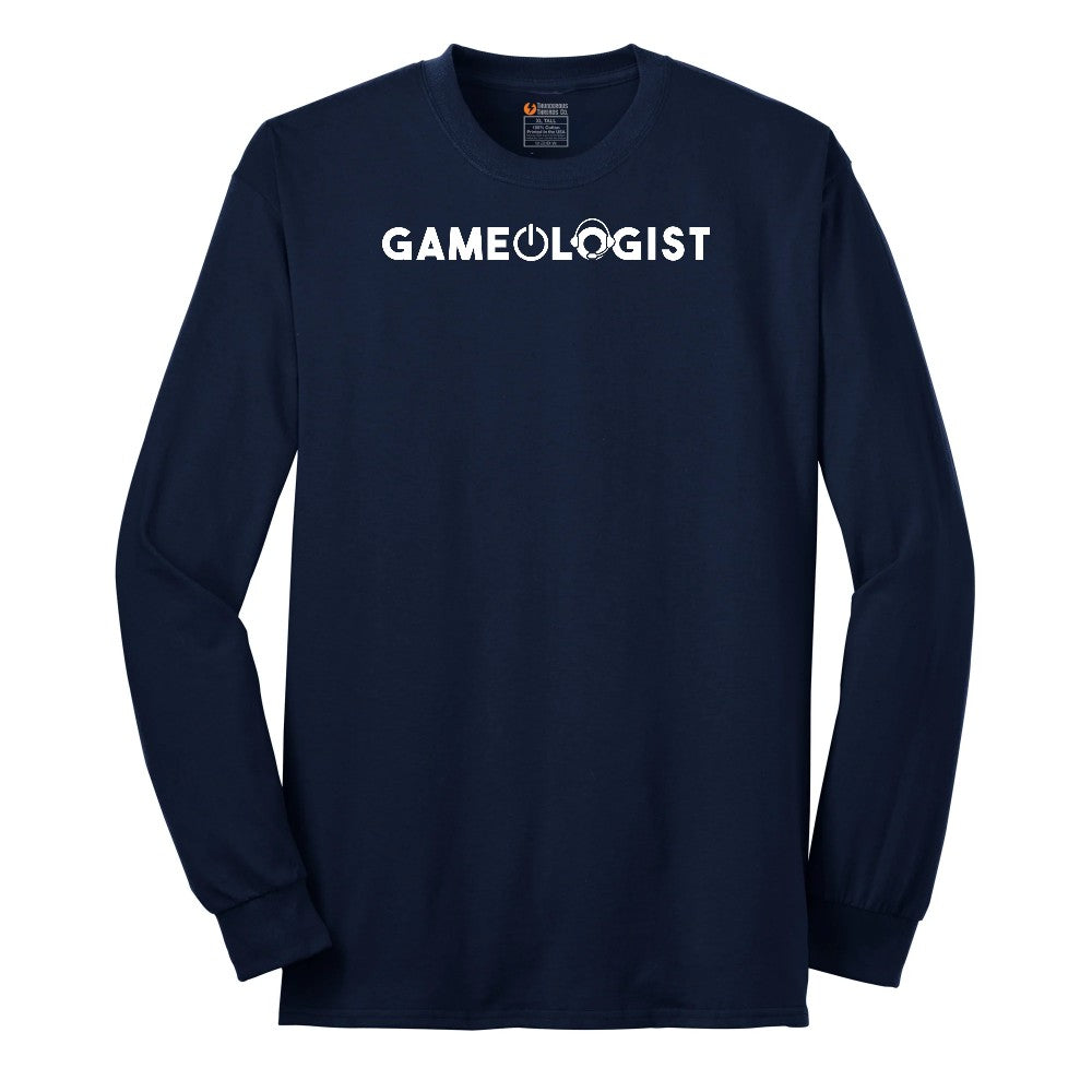 Gameologist - Mens & Ladies T-Shirt Long Sleeve Tee - Navy