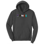Gamer Art Version - Mens & Ladies T-Shirt Ladies Hoodie - Dark Heather Grey
