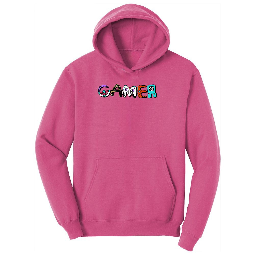 Gamer Art Version - Mens & Ladies T-Shirt Ladies Hoodie - Sangria