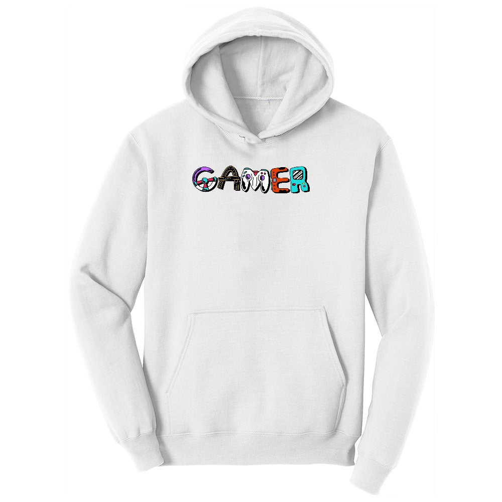 Gamer Art Version - Mens & Ladies T-Shirt Ladies Hoodie - White