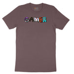 Gamer Art Version - Mens & Ladies T-Shirt Ladies Short Sleeve Tee - Sangria Blackout