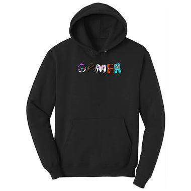 Gamer Art Version - Mens & Ladies T-Shirt Hoodie - Jet Black