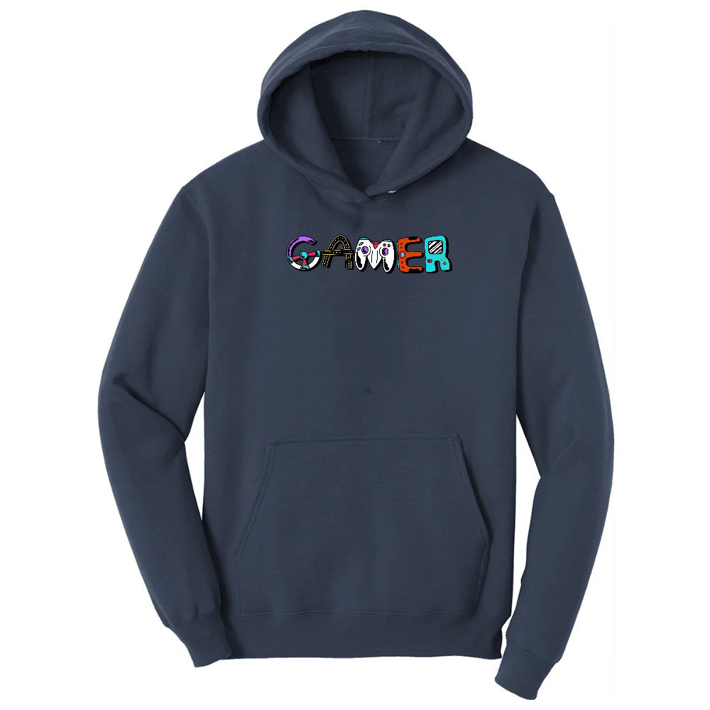 Gamer Art Version - Mens & Ladies T-Shirt Hoodie - Navy