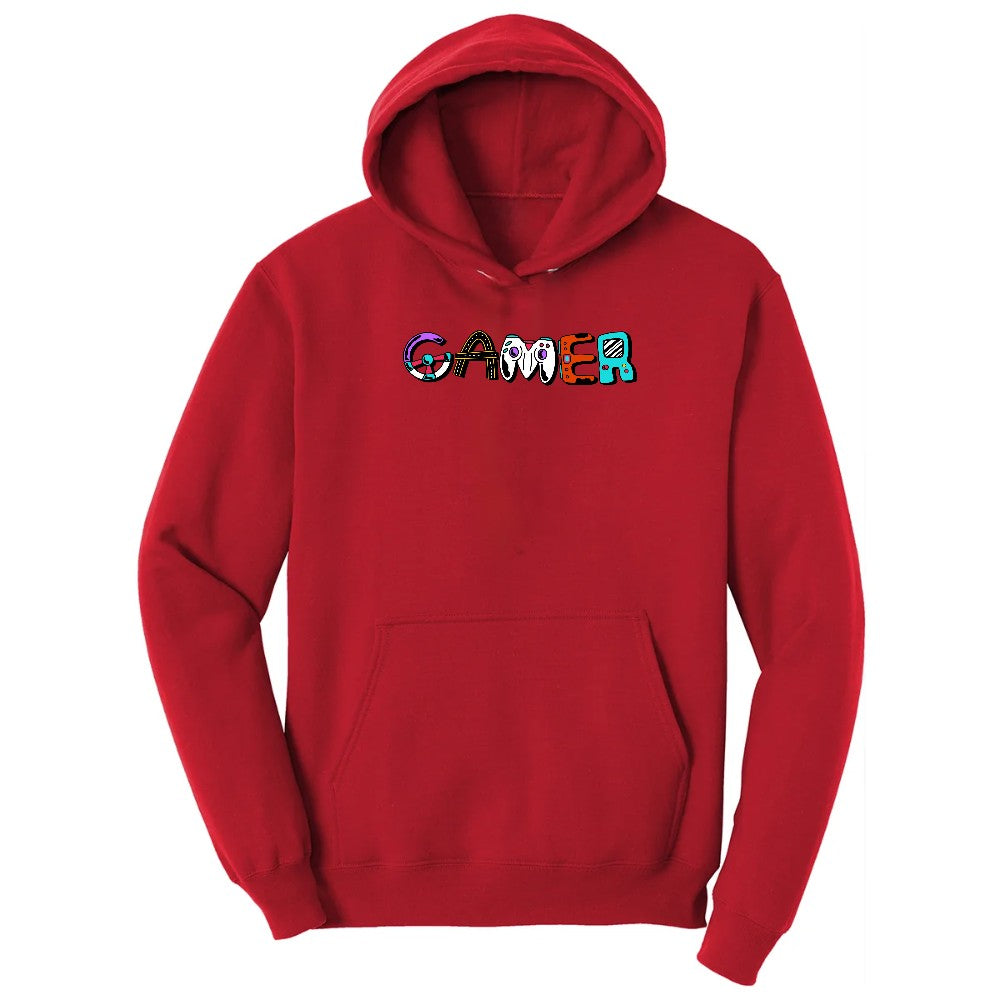 Gamer Art Version - Mens & Ladies T-Shirt Hoodie - Red
