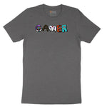 Gamer Art Version - Mens & Ladies T-Shirt Short Sleeve Tee - Dark Heather Grey