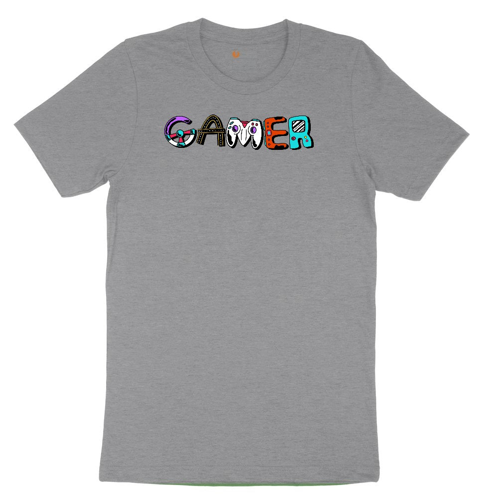Gamer Art Version - Mens & Ladies T-Shirt Toddler Short Sleeve Tee - Athletic Heather