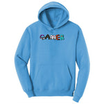 Gamer Art Version - Mens & Ladies T-Shirt Youth Hoodie - Aquatic Blue