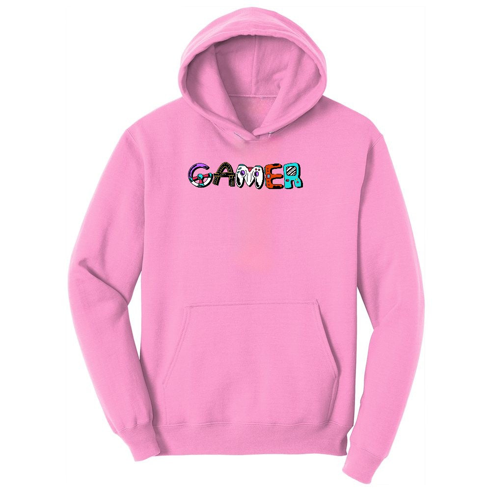 Gamer Art Version - Mens & Ladies T-Shirt Youth Hoodie - Candy Pink