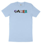 Gamer Art Version - Mens & Ladies T-Shirt Youth Short Sleeve Tee - Light Blue
