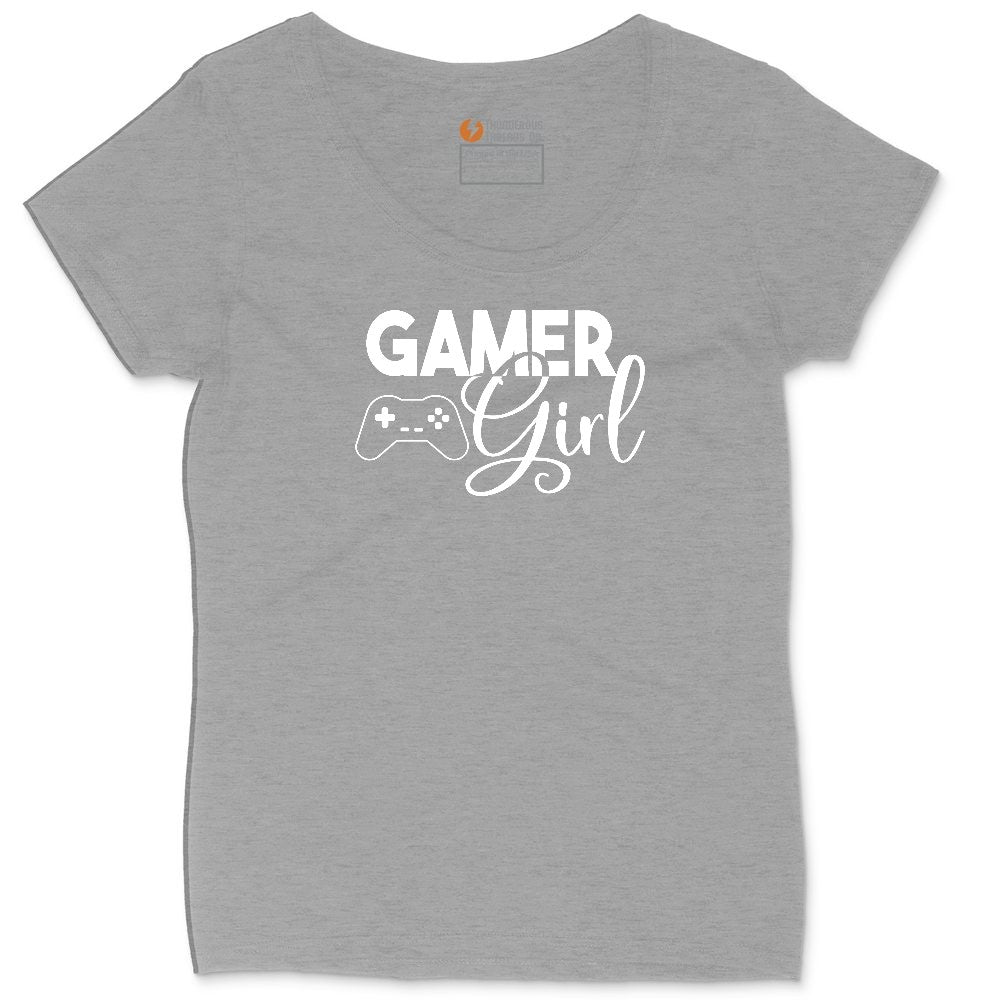 Gamer Girl - Ladies T-Shirt Ladies Curvy Tee - Granite Heather