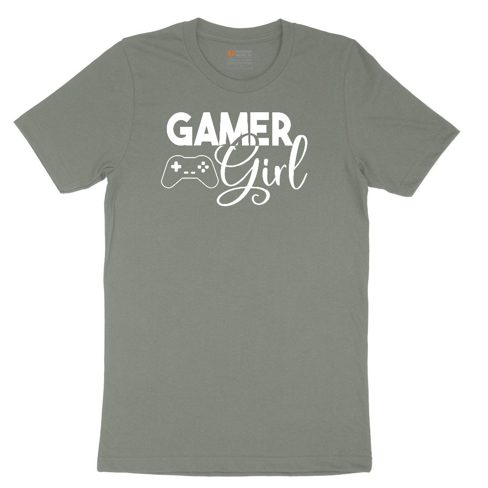 Gamer Girl - Ladies T-Shirt Ladies Short Sleeve Tee - Bamboo Blackout