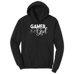 Gamer Girl - Ladies T-Shirt Hoodie - Jet Black