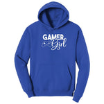 Gamer Girl - Ladies T-Shirt Hoodie - True Royal