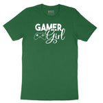 Gamer Girl - Ladies T-Shirt Short Sleeve Tee - Athletic Kelly