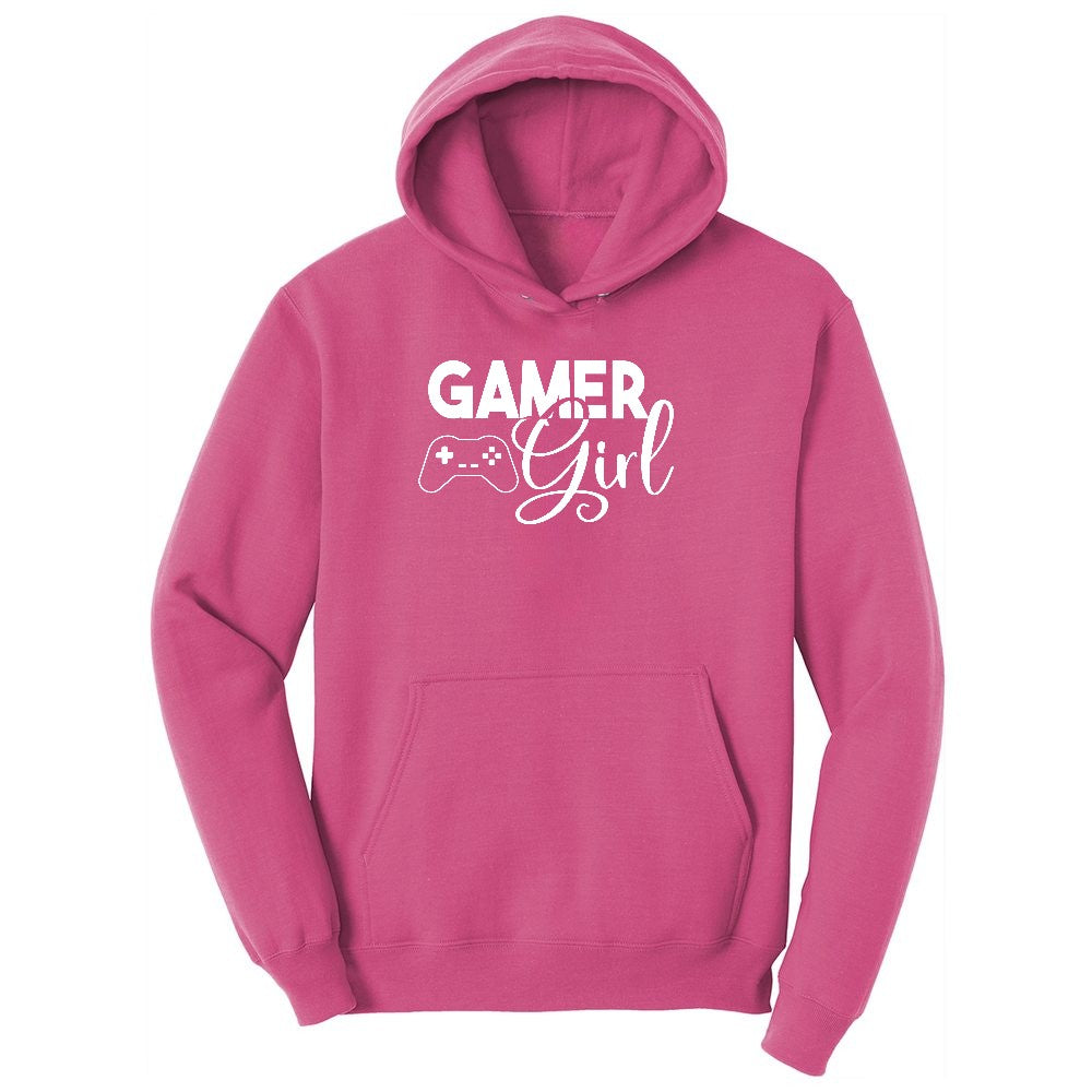 Gamer Girl - Ladies T-Shirt Youth Hoodie - Sangria