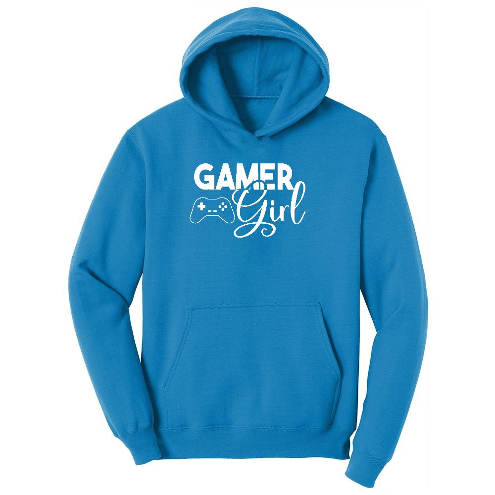 Gamer Girl - Ladies T-Shirt Youth Hoodie - Sapphire