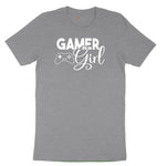 Gamer Girl - Ladies T-Shirt Youth Short Sleeve Tee - Athletic Heather