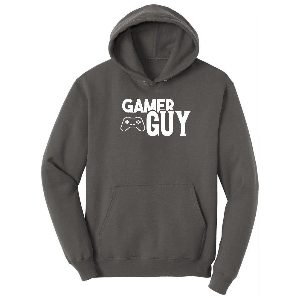 Gamer Guy - Mens T-Shirt Hoodie - Charcoal
