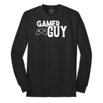 Gamer Guy - Mens T-Shirt Long Sleeve Tee - Jet Black
