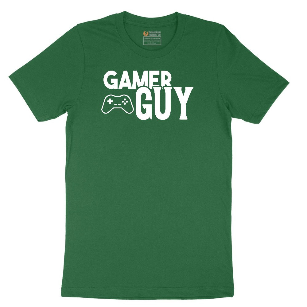 Gamer Guy - Mens T-Shirt Short Sleeve Tee - Athletic Kelly