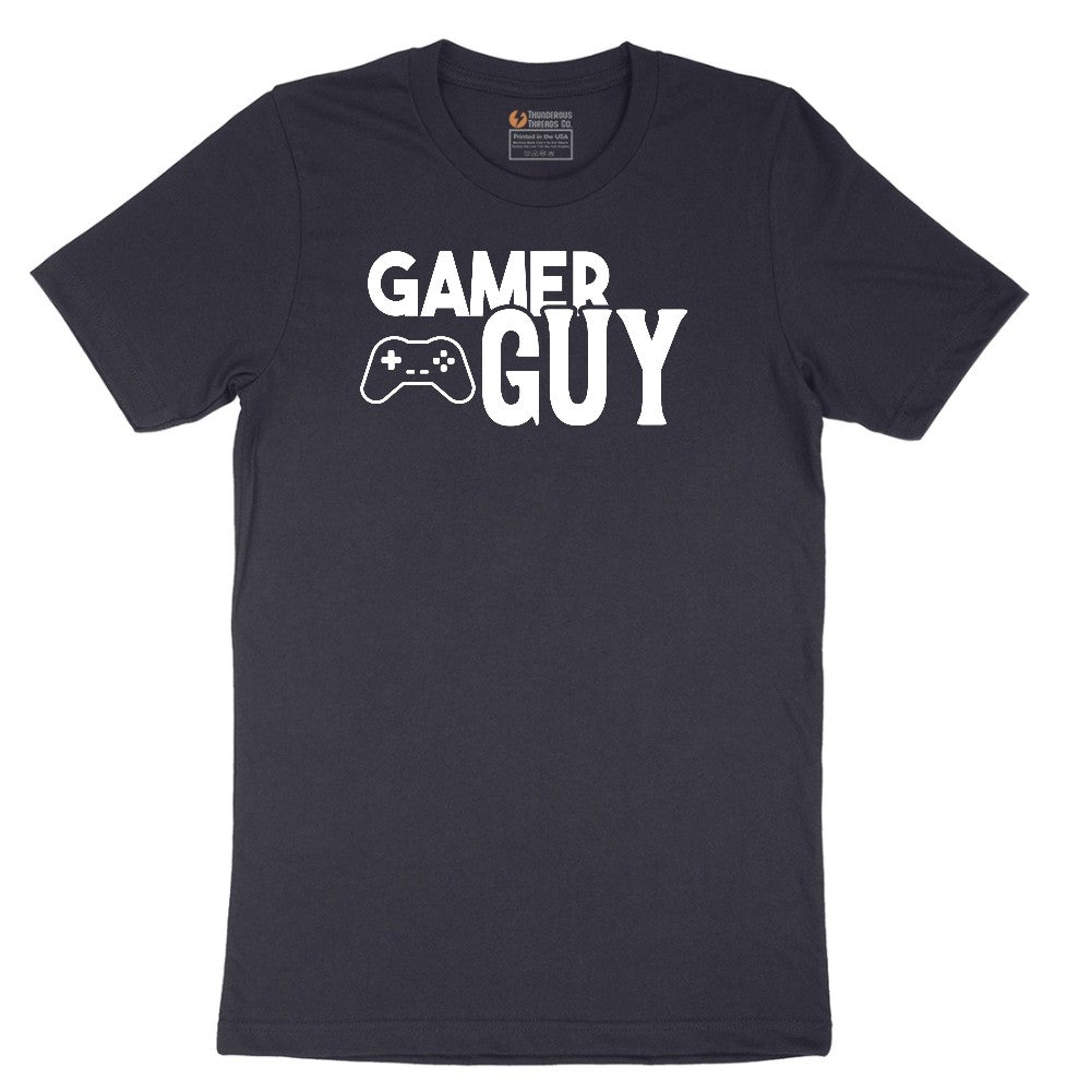 Gamer Guy - Mens T-Shirt Short Sleeve Tee - Deep Navy