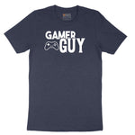 Gamer Guy - Mens T-Shirt Short Sleeve Tee - Heather Navy