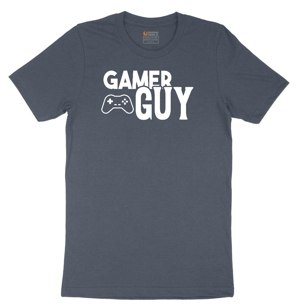 Gamer Guy - Mens T-Shirt Toddler Short Sleeve Tee - Heather Navy