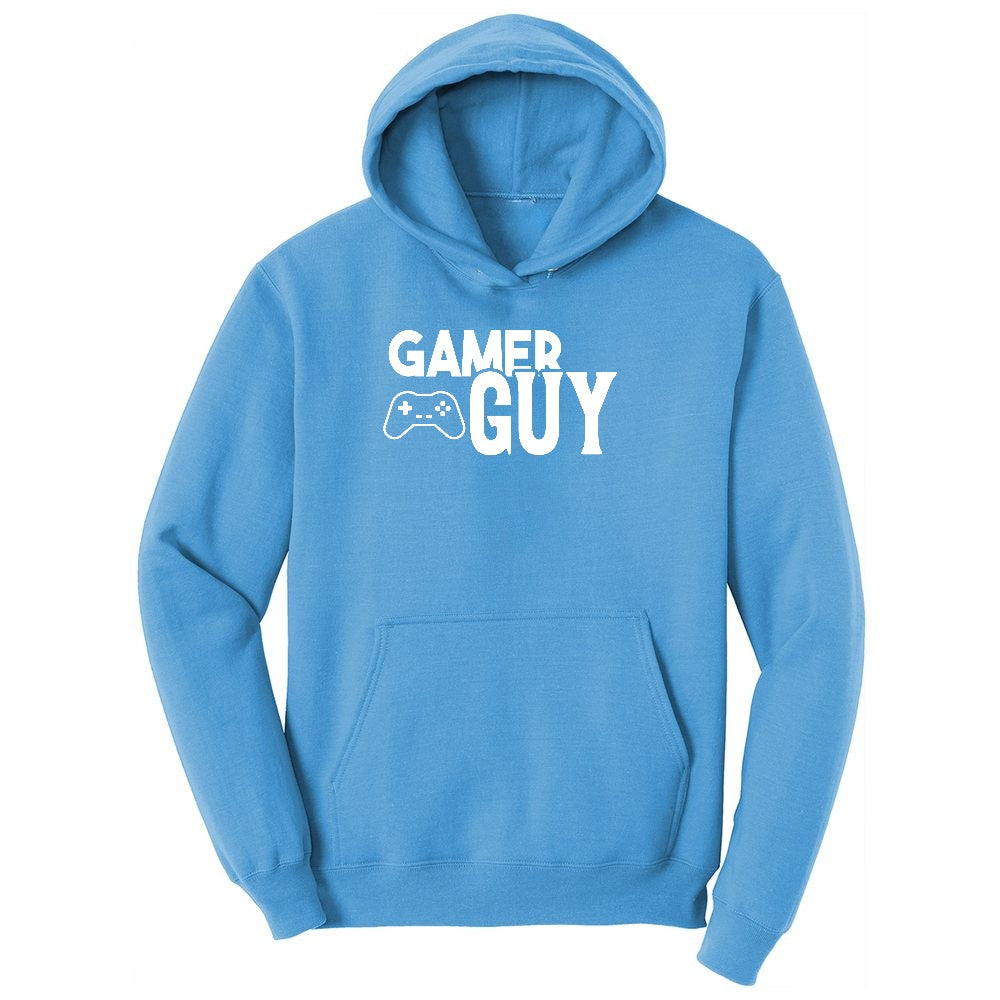 Gamer Guy - Mens T-Shirt Youth Hoodie - Aquatic Blue