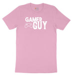 Gamer Guy - Mens T-Shirt Youth Short Sleeve Tee - Candy Pink