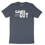 Gamer Guy - Mens T-Shirt Youth Short Sleeve Tee - Heather Navy