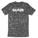 Gamer Sega Version - Mens & Ladies T-Shirt Ladies Short Sleeve Tee - Black Leopard