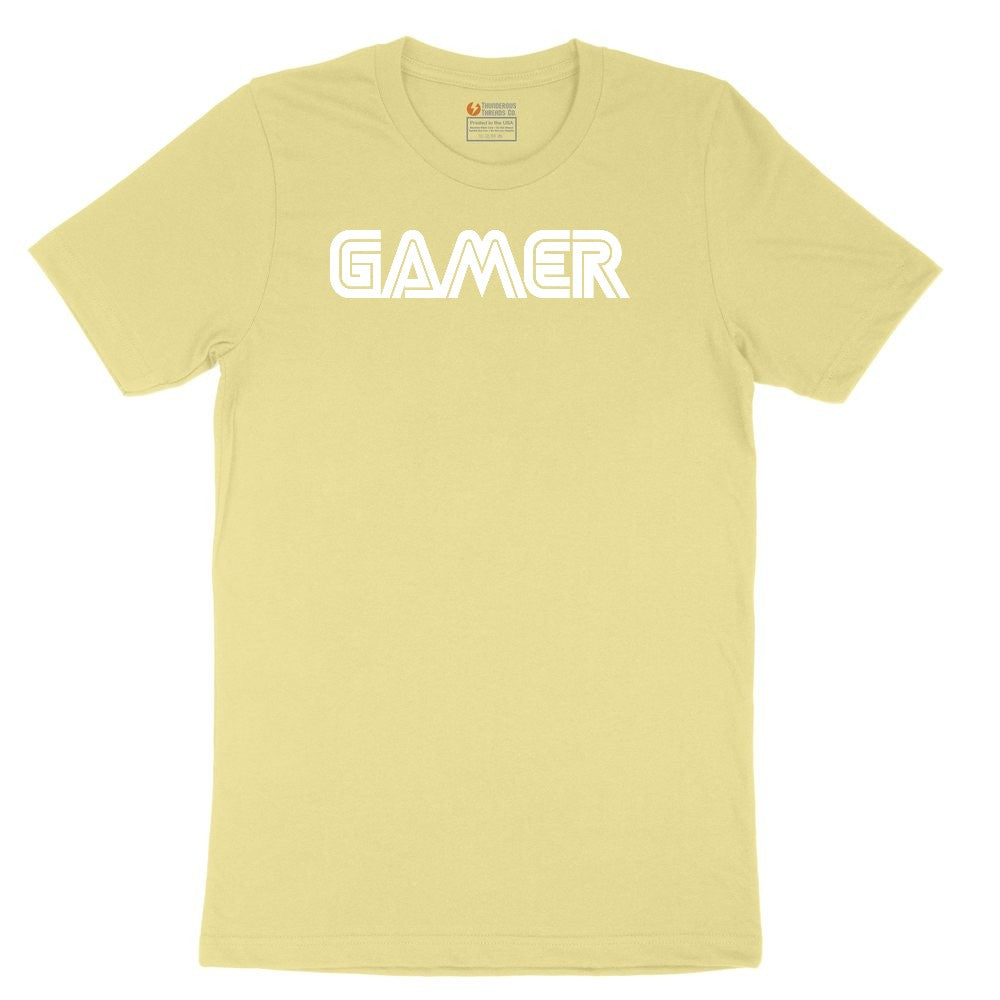 Gamer Sega Version - Mens & Ladies T-Shirt Toddler Short Sleeve Tee - Yellow